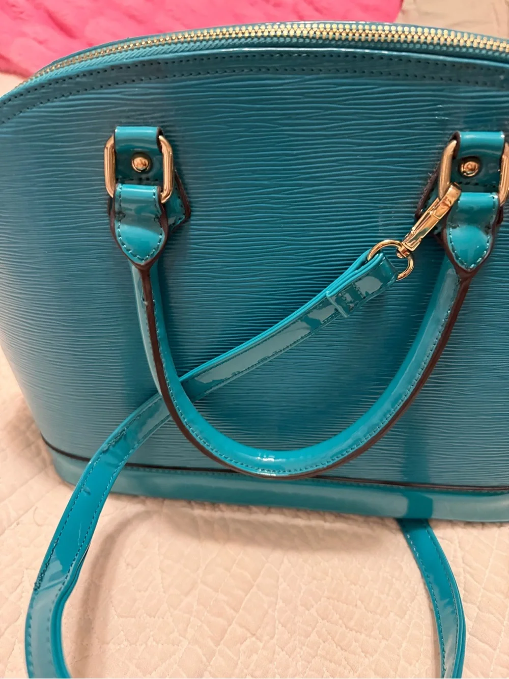 Women’s Teal Dome Satchel Bag - Stylish Everyday Tote